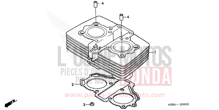 CYLINDER for CA125 REBEL BLACK (NH1) from 1997